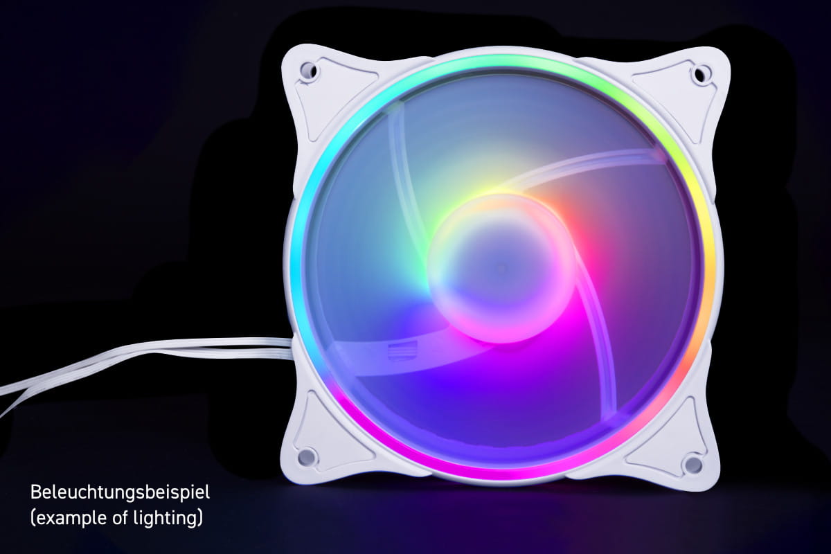 Alphacool Rise Aurora 120 mm fan White (120x120x25mm)