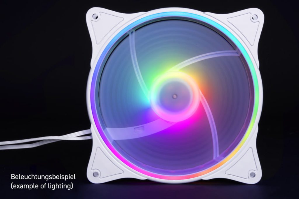 Alphacool Rise Aurora 140mm Fan White (140x140x25mm)