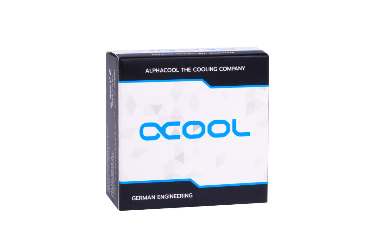 Alphacool Eiszapfen 16mm HardTube compression fitting 90 rotary G1/4 for Acryl/Brass tubes - 4pcs Set - Black : image 5