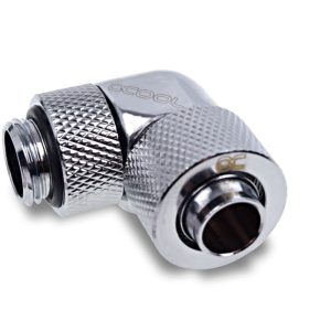 Alphacool Eiszapfen 13/10mm compression fitting 90 rotatable G1/4 - 4pcs Set Chrome : image 2