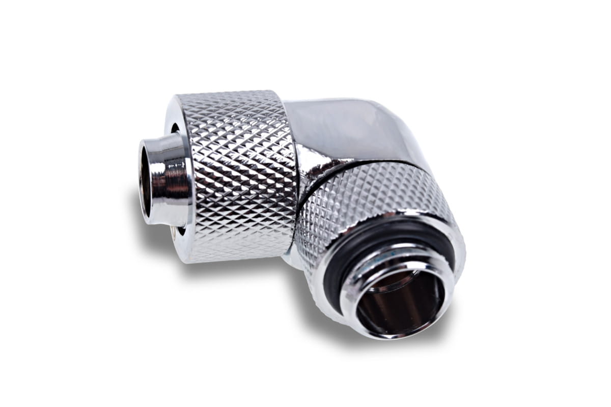 Alphacool Eiszapfen 13/10mm compression fitting 90 rotatable G1/4 - 4pcs Set Chrome : image 3