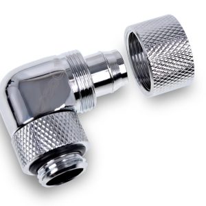 Alphacool Eiszapfen 13/10mm compression fitting 90 rotatable G1/4 - 4pcs Set Chrome : image 4