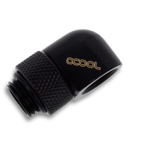 Alphacool Icicle L-connector rotatable G1/4 AG to G1/4 IG - 4pcs Set Deep Black : image 4