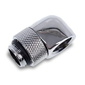 Alphacool Eiszapfen L-connector rotatable G1/4 AG to G1/4 IG - 4pcs Set Chrome