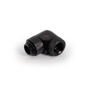 Alphacool Icicle angled adapter 90 rotatable G1/4 AG to G1/4 IG - 4pcs Set Deep Black : image 2