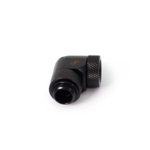 Alphacool Icicle angled adapter 90 rotatable G1/4 AG to G1/4 IG - 4pcs Set Deep Black : image 3
