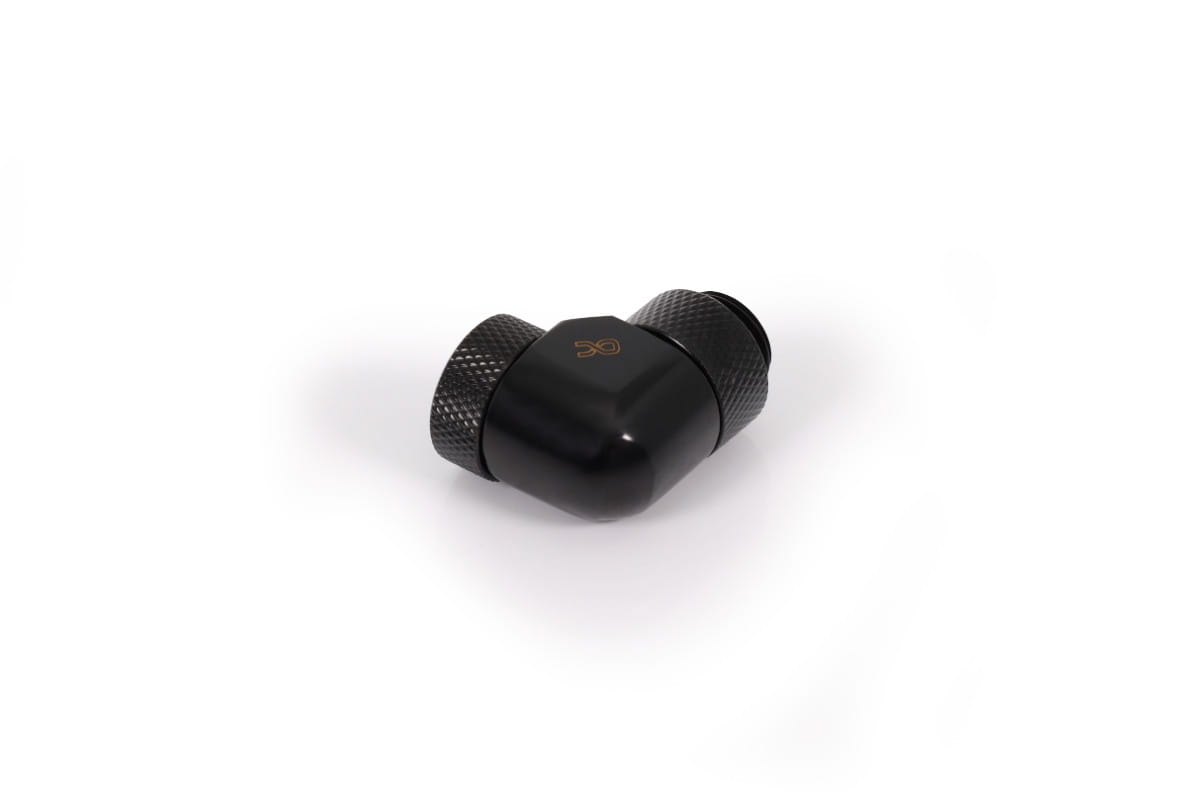 Alphacool Icicle angled adapter 90 rotatable G1/4 AG to G1/4 IG - 4pcs Set Deep Black : image 5