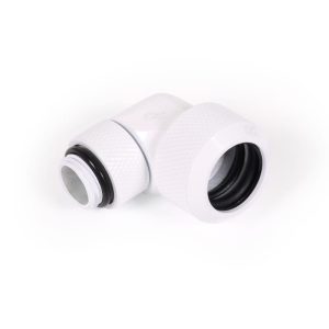 Alphacool Eiszapfen 13mm HardTube screw-on nozzle 90 degree rotatable G1/4 - White