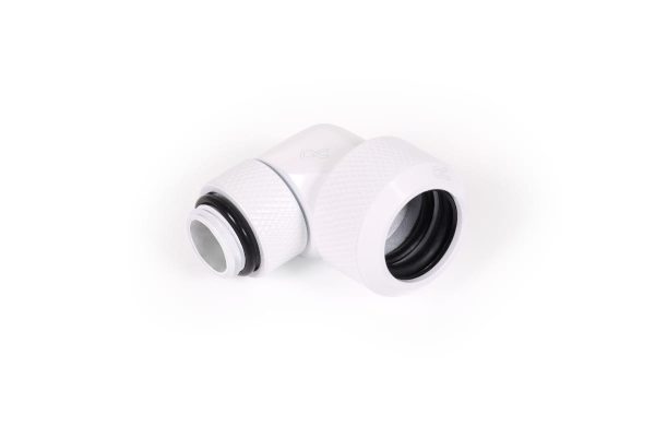 Alphacool Eiszapfen 13mm HardTube screw-on nozzle 90 degree rotatable G1/4 – White