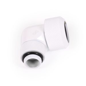 Alphacool Eiszapfen 13mm HardTube screw-on nozzle 90 degree rotatable G1/4 - White