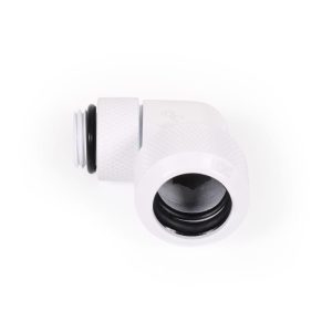 Alphacool Eiszapfen 13mm HardTube screw-on nozzle 90 degree rotatable G1/4 - White