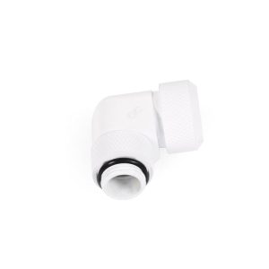 Alphacool Eiszapfen 16mm HardTube screw-on nozzle 90 rotatable G1/4 - White
