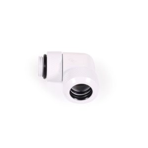 Alphacool Eiszapfen 16mm HardTube screw-on nozzle 90 rotatable G1/4 - White