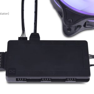 Alphacool Core 6x 4-pin PWM/DRGB splitter with SATA power connector