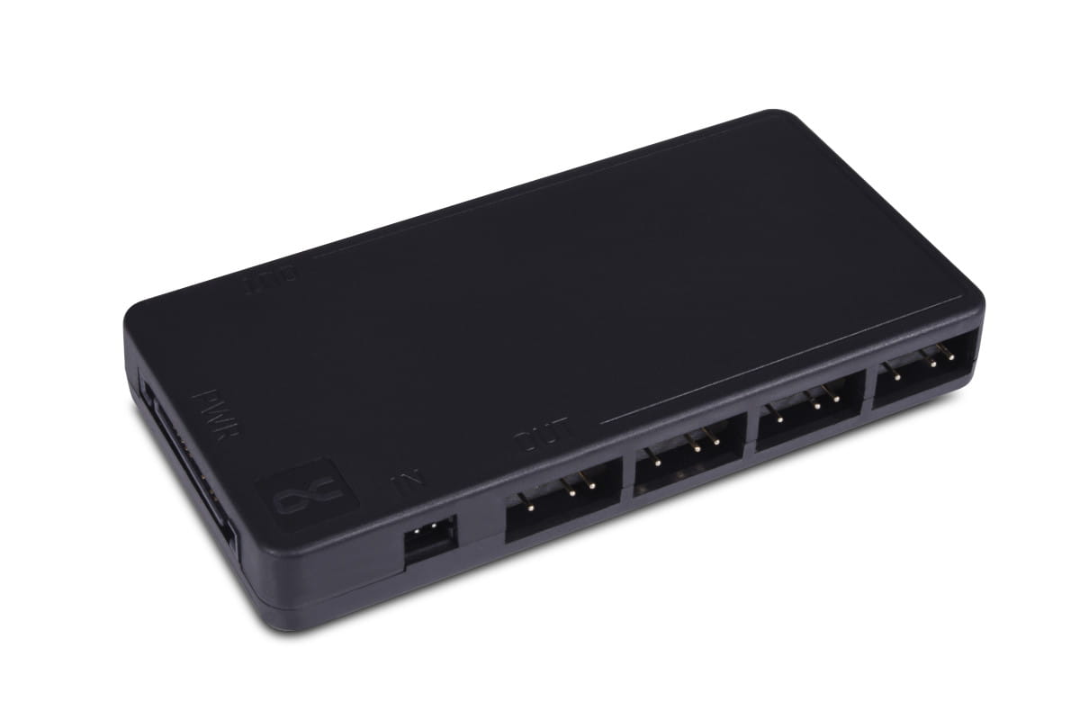 Alphacool Core 11x 3-Pin DRGB splitter with SATA power connector : image 1