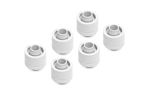 Alphacool Eiszapfen 16/10mm compression fitting G1/4 – white sixpack