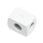 Alphacool HF connection terminal TEE T-piece round, G1/4 - white