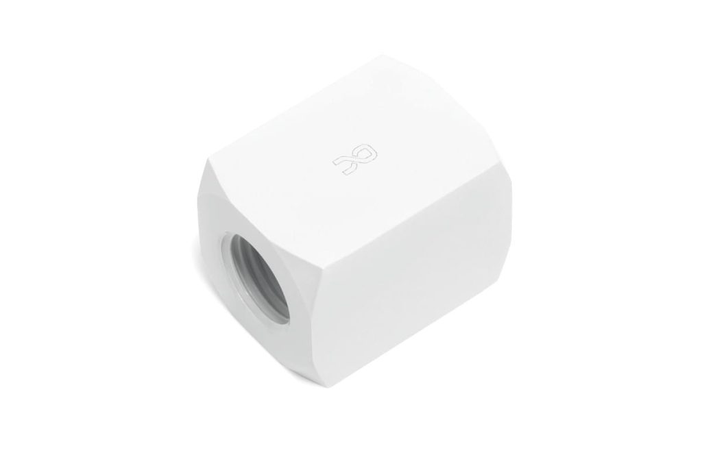 Alphacool HF connection terminal TEE T-piece round, G1/4 - white