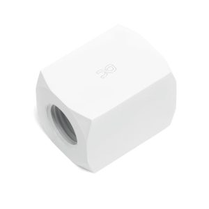 Alphacool HF connection terminal TEE T-piece round, G1/4 - white