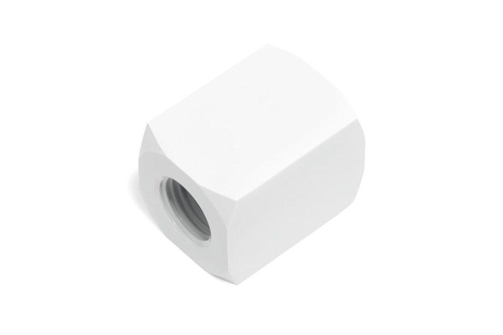 Alphacool HF connection terminal TEE T-piece round, G1/4 - white