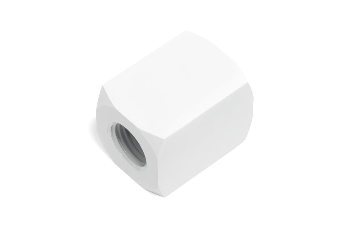 Alphacool HF connection terminal TEE T-piece round, G1/4 - white