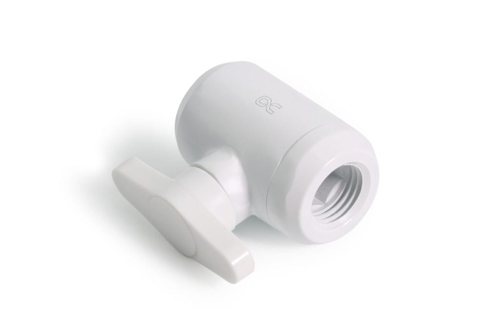 Alphacool Eiszapfen 2-way ball valve G1/4 - White