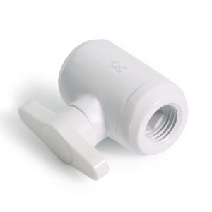 Alphacool Eiszapfen 2-way ball valve G1/4 - White
