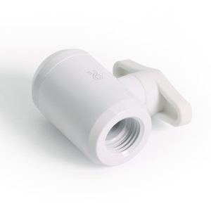Alphacool Eiszapfen 2-way ball valve G1/4 - White