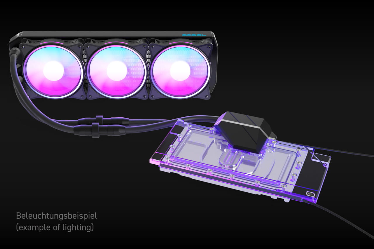 Alphacool Eiswolf 2 AIO - 360mm RTX 3090TI Suprim X with Backplate : image 4