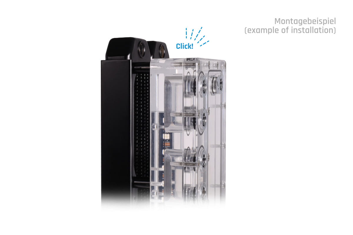 Alphacool Core Push Mounting 17mm M3/M4/UNC 6-32 Set 4x