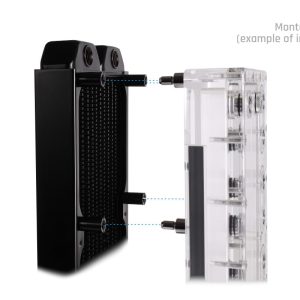 Alphacool Core Push Mounting 25mm M3/M4/UNC 6-32 Set 4x