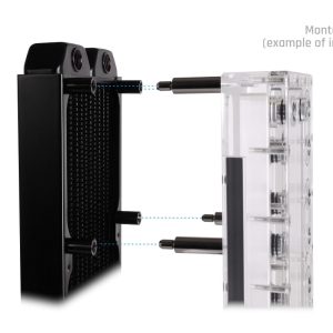 Alphacool Core Push Mounting 50mm M3/M4/UNC 6-32 Set 4x