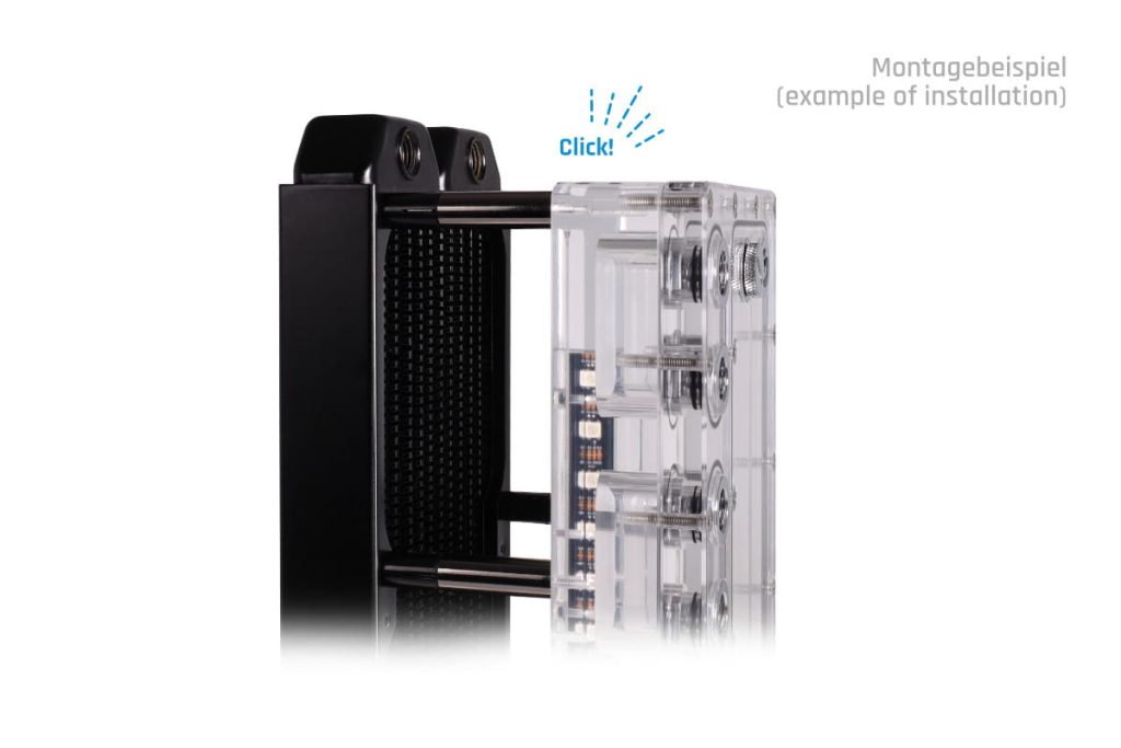 Alphacool Core Push Mounting 50mm M3/M4/UNC 6-32 Set 4x