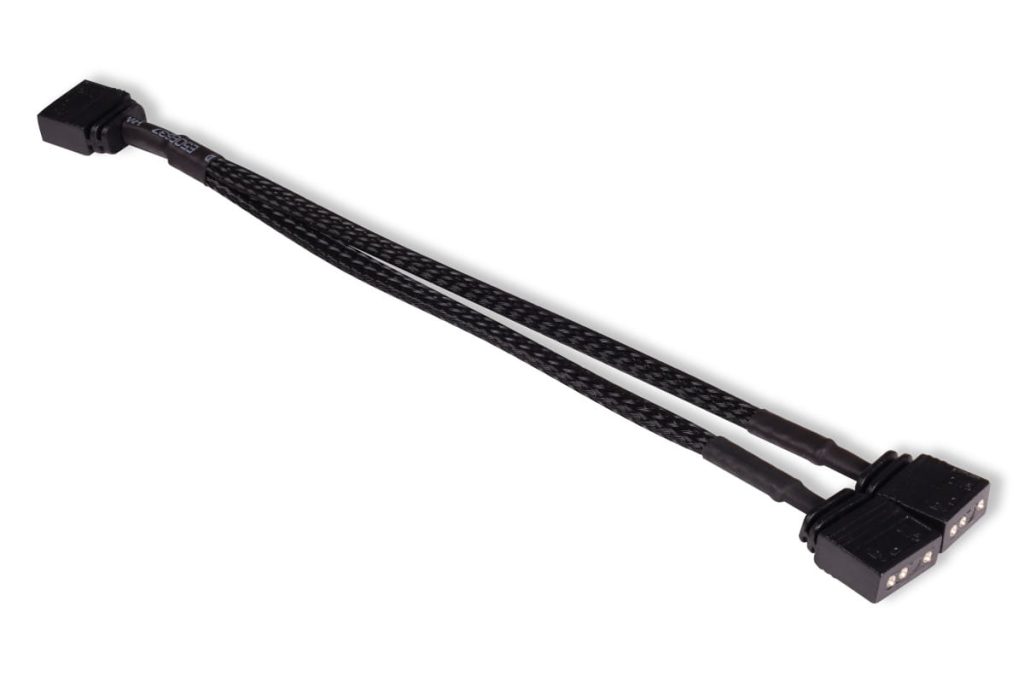 Alphacool y-splitter aRGB 3-pin to 2x 3-pin 15cm