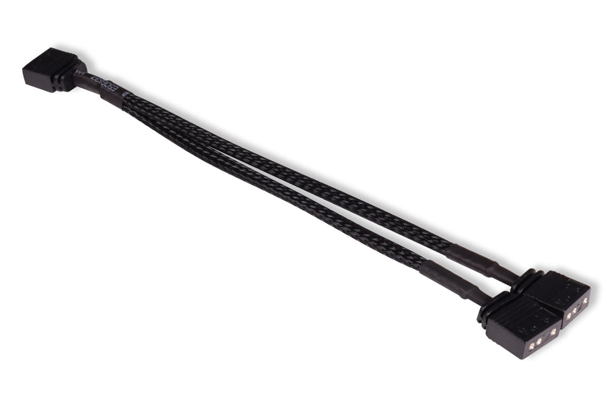 Alphacool y-splitter aRGB 3-pin to 2x 3-pin 15cm
