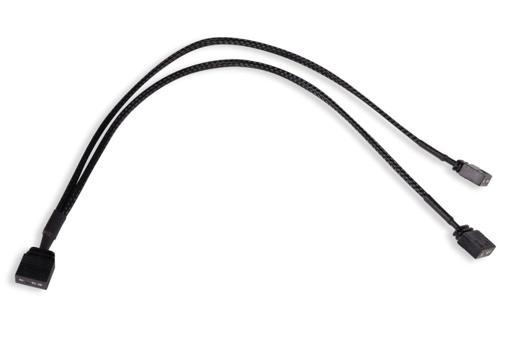 Alphacool y-splitter aRGB 3-pin to 2x 3-pin 30cm