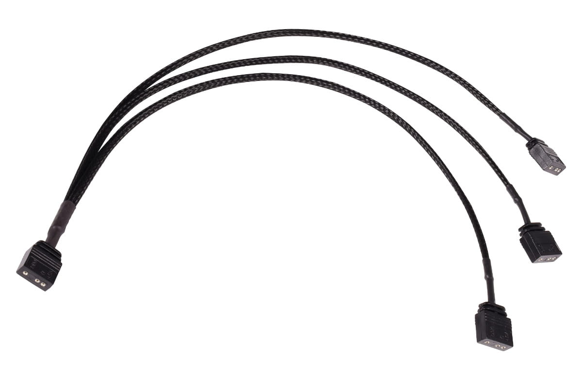 Alphacool y-splitter aRGB 3-pin to 3x 3-pin 30cm : image 1