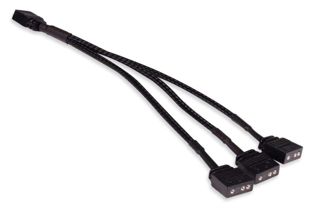 Alphacool y-splitter aRGB 3-pin to 3x 3-pin 15cm : image 1