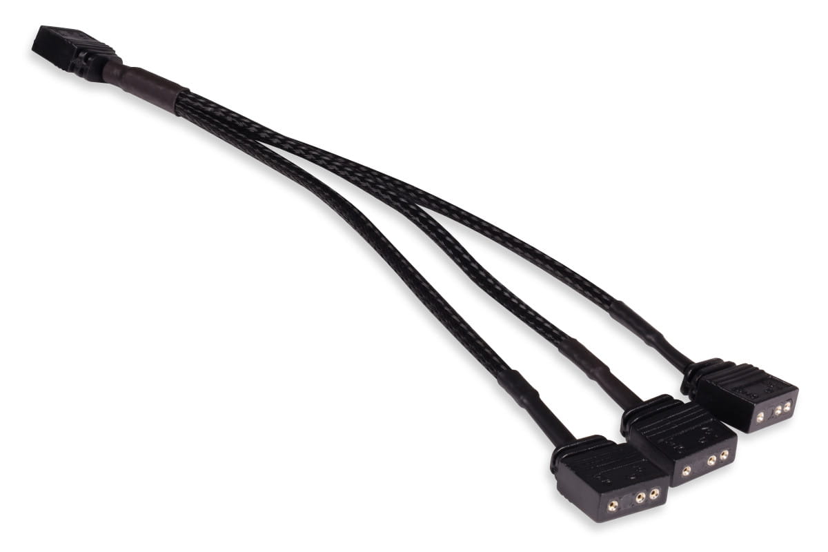 Alphacool y-splitter aRGB 3-pin to 3x 3-pin 15cm : image 1