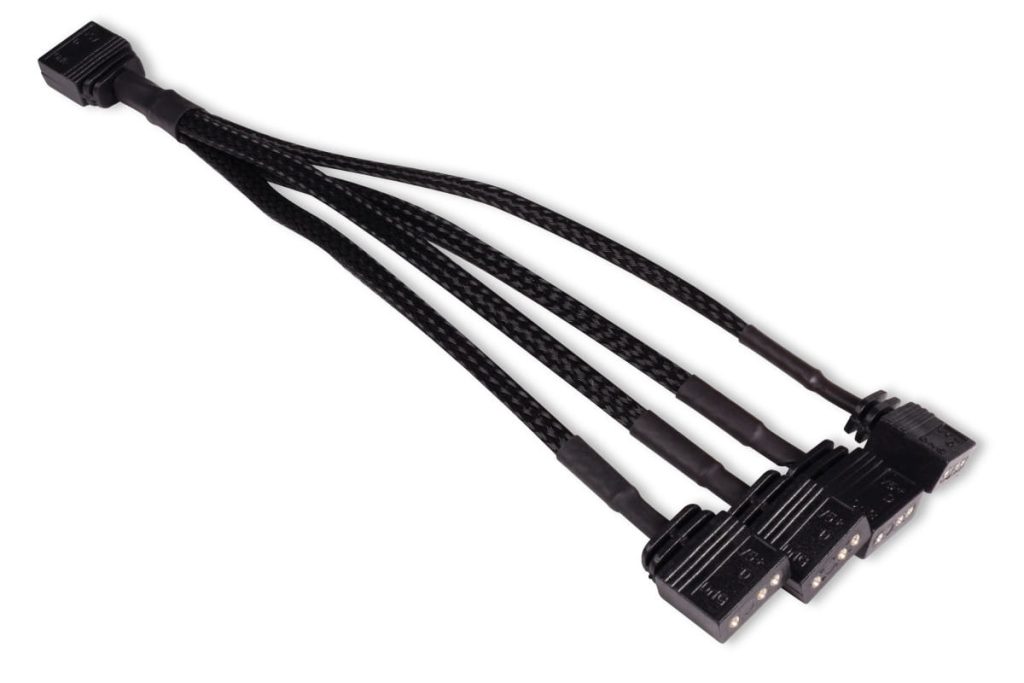 Alphacool y-splitter aRGB 3-pin to 4x 3-pin 15cm