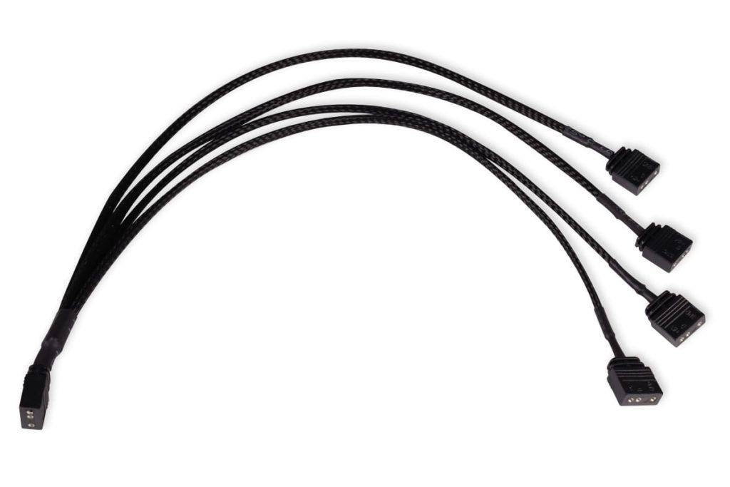 Alphacool y-splitter aRGB 3-pin to 4x 3-pin 30cm