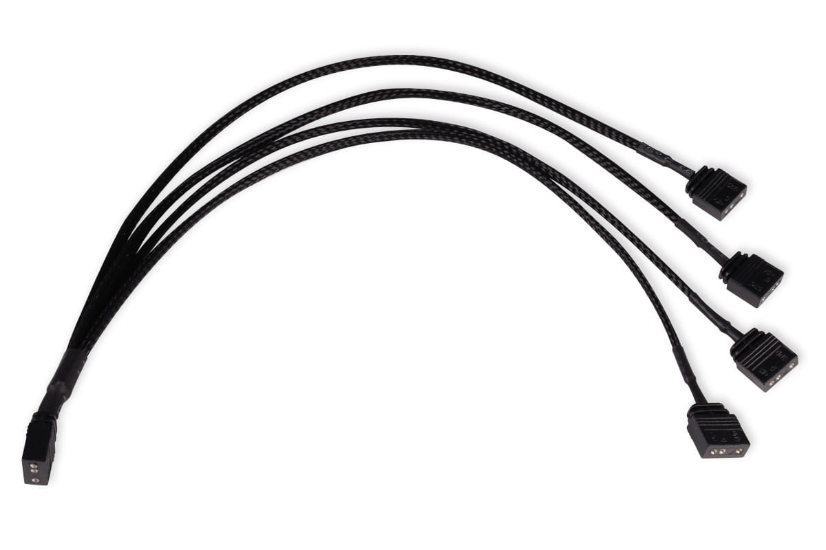 Alphacool y-splitter aRGB 3-pin to 4x 3-pin 30cm