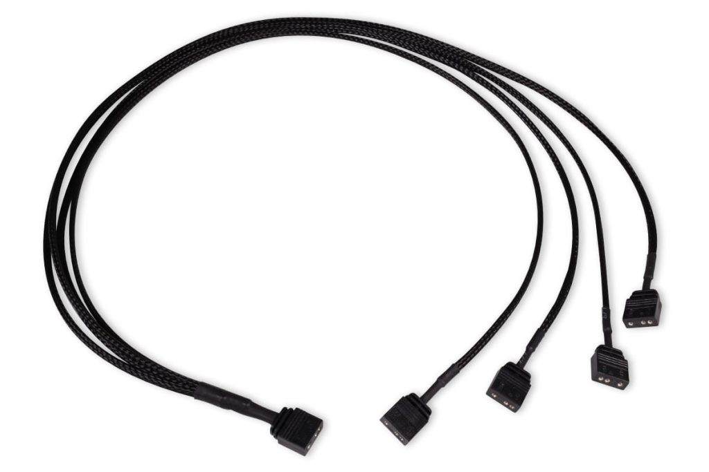 Alphacool y-splitter aRGB 3-pin to 4x 3-pin 60cm