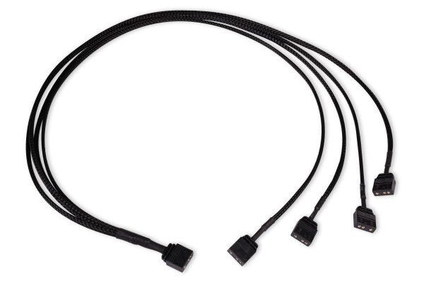 Alphacool y-splitter aRGB 3-pin to 4x 3-pin 60cm