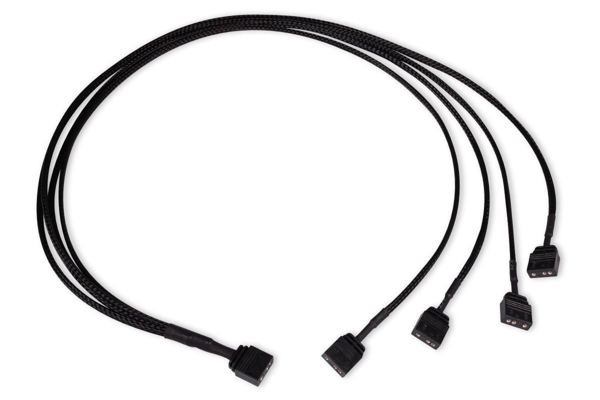 Alphacool y-splitter aRGB 3-pin to 4x 3-pin 60cm