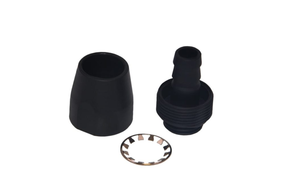 Alphacool HF compression Fitting TPV - 12,7/7,6mm Straight - Black