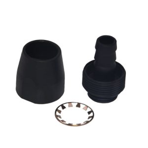 Alphacool HF compression Fitting TPV - 12,7/7,6mm Straight - Black