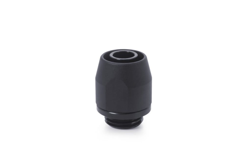 Alphacool HF compression Fitting TPV Metall - 12,7/7,6mm Straight - Black