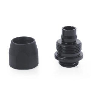 Alphacool HF compression Fitting TPV Metall - 12,7/7,6mm Straight - Black