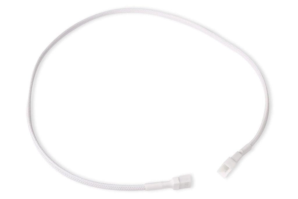 Alphacool fan cable 4-pin to 4-pin extension 60cm white : image 1